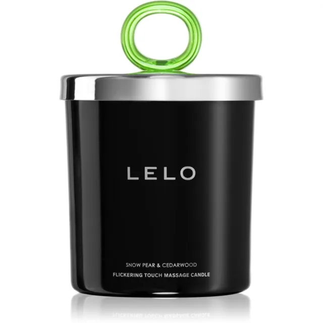 Lelo Flickering Touch Massage Candle masážní svíčka Snow Pear & Cedarwood 150 g