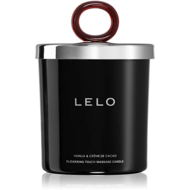 Lelo Flickering Touch Massage Candle masážní svíčka Vanilla & Creme de Cacao 150 g