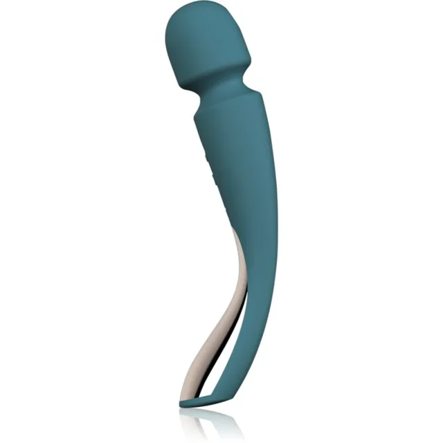 Lelo Smart Wand 2 Medium masážní hlavice a vibrátor Ocean Blue 22 cm