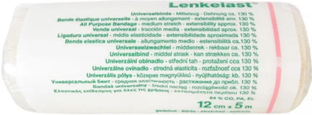 Lenkelast obinadlo elastické střední tah 12cm x 5m/1 ks