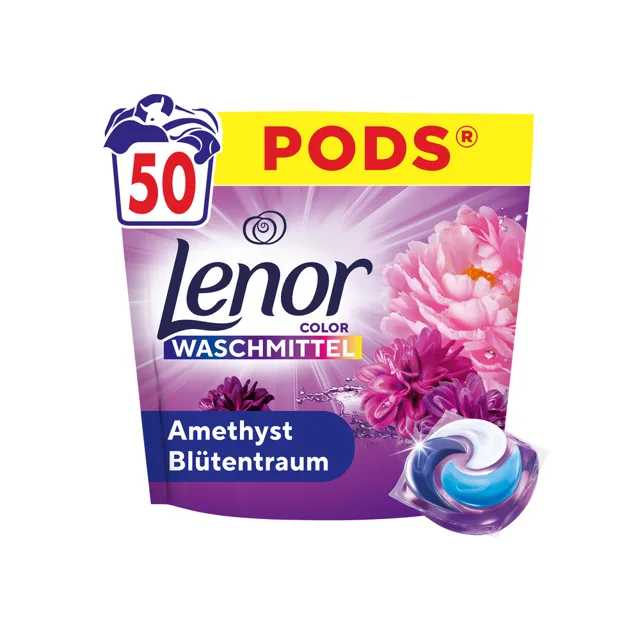 Lenor Color Amethyst kapsle na praní 50 ks