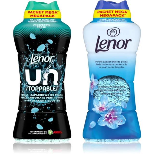 Lenor Unstoppables Fresh & Spring Awakening vonné perličky do pračky výhodné balení