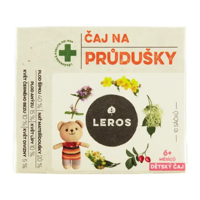 Leros Baby Dětský čaj kašel + průdušky 15 g