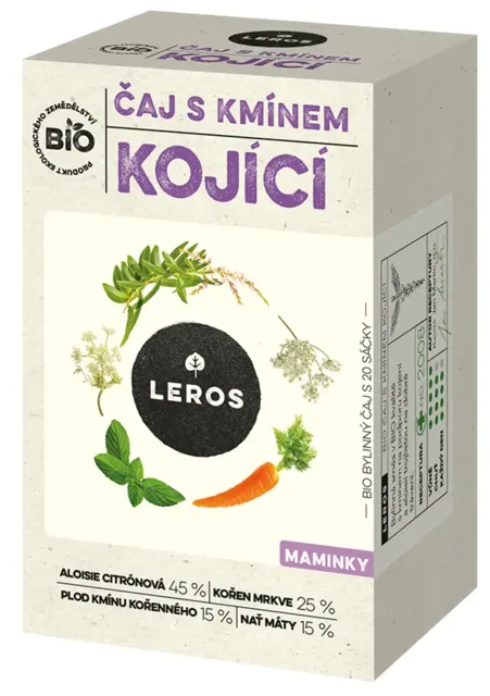 LEROS BIO Čaj s kmínem kojící 20 x 1,8 g