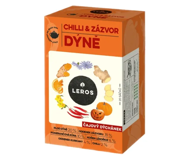LEROS Čajový dýchánek chilli&zázvor dýně 20x2g
