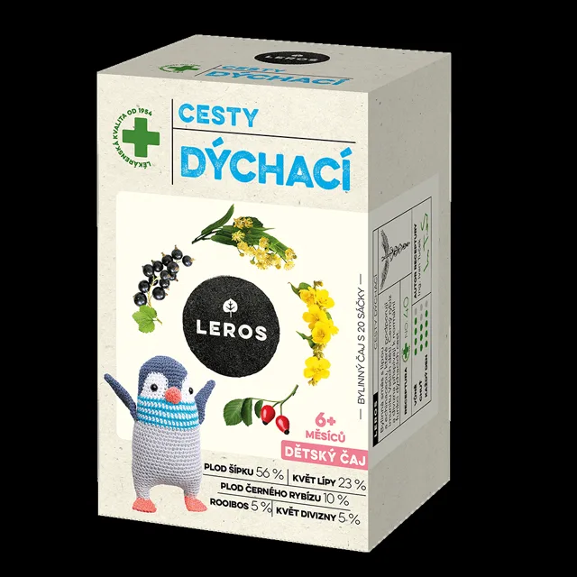 LEROS Dětský čaj cesty dýchací 20 sáčků