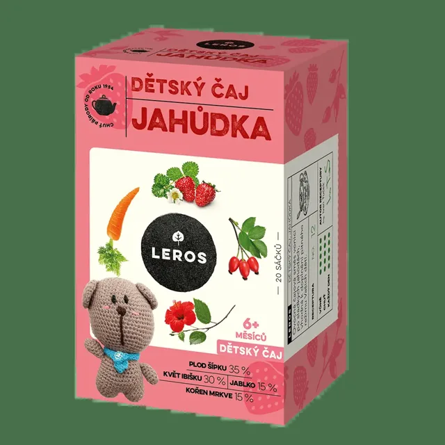 LEROS Dětský čaj Jahůdka 20x2g