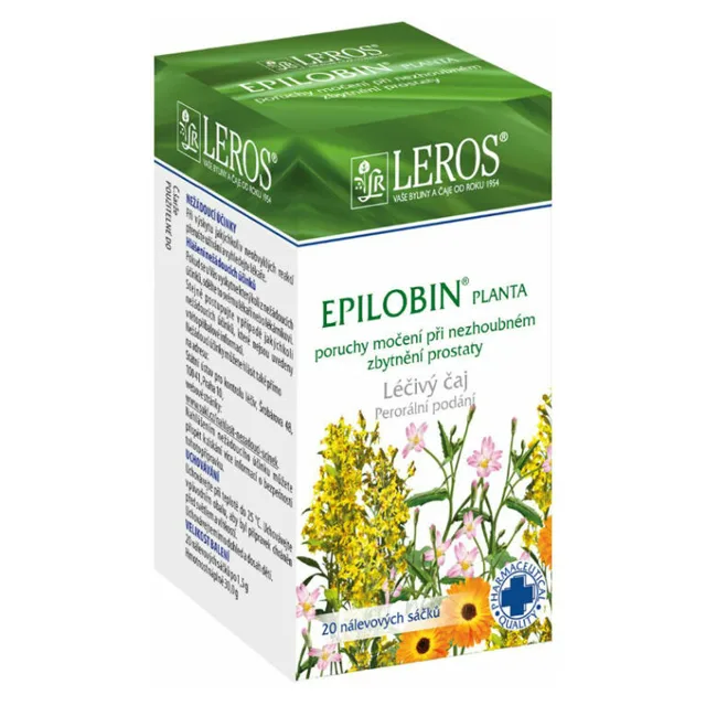 LEROS Epilobin planta léčivý porcovaný čaj 1,5 g 20 sáčků
