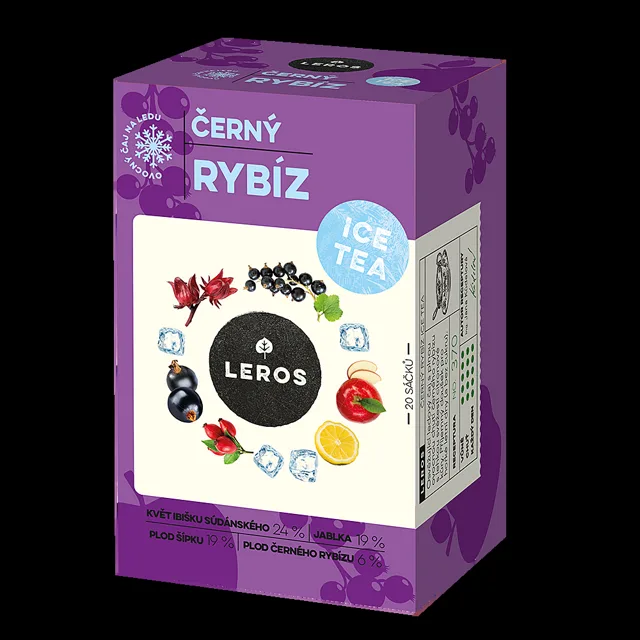 LEROS Ice tea černý rybíz čaj 20 sáčků