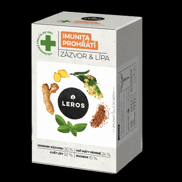 LEROS Imunita prohřátí zázvor & lípa 20 sáčků