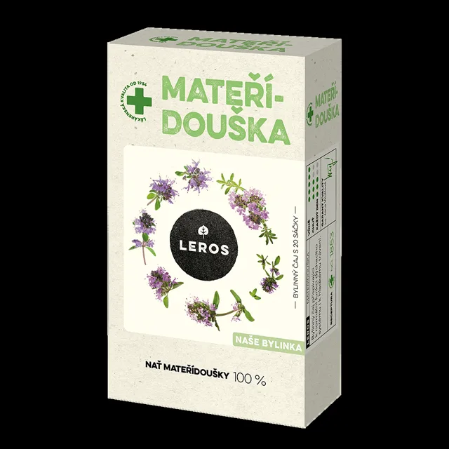LEROS Naše bylinka Mateřídouška bylinný čaj 20 sáčků