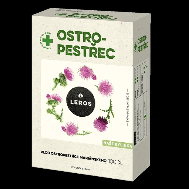 LEROS Naše bylinky Ostropestřec sypaný čaj 150 g