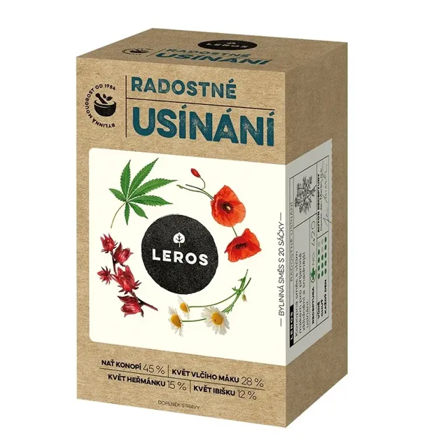 Leros Radostné usínání konopí & vlčí mák 20 x 1 g