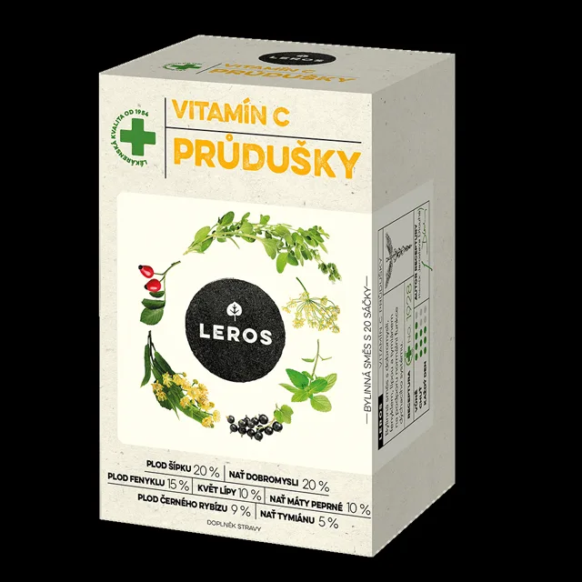 LEROS Vitamin C průdušky 20 sáčků