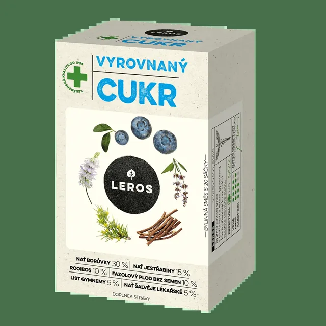 LEROS Vyrovnaný cukr 20x1g