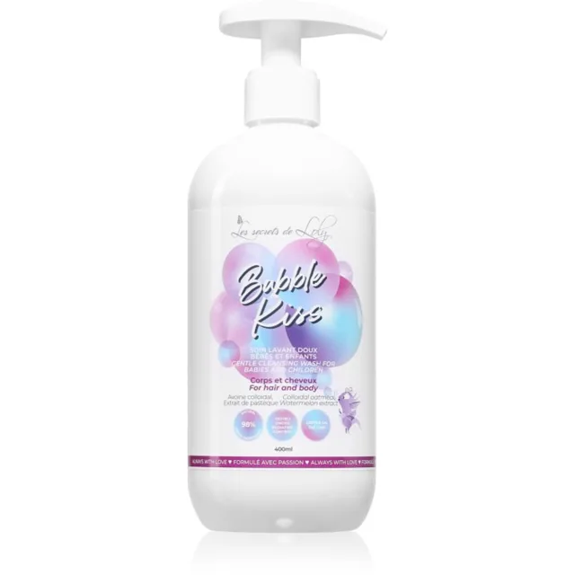 Les Secrets De Loly Bubble Kiss mycí gel na tělo a vlasy pro děti 400 ml