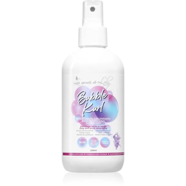 Les Secrets De Loly Bubble Kurl sprej na vlasy pro snadné rozčesání vlasů pro děti 250 ml