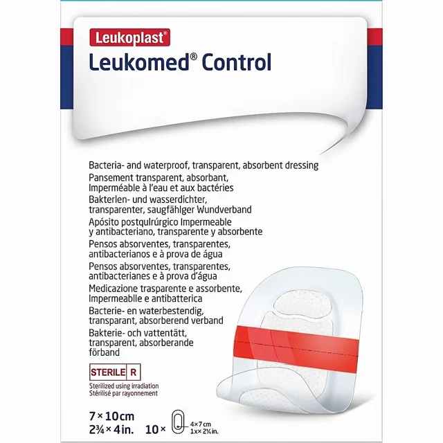 LEUKOMED Control absorpční krytí 7cm x 10cm 10 kusů