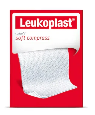 Leukoplast Cutisoft Soft Compress S 7,5 x 7,5 cm 12 ks
