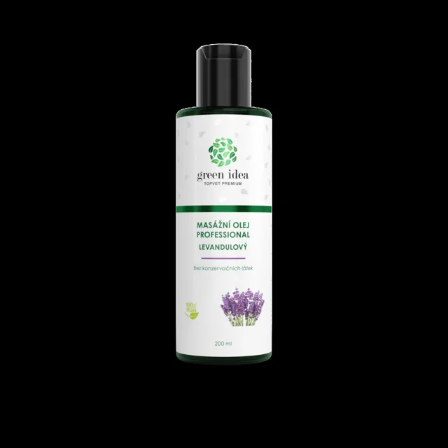 Levandulový masážní olej 200 ml – Green idea