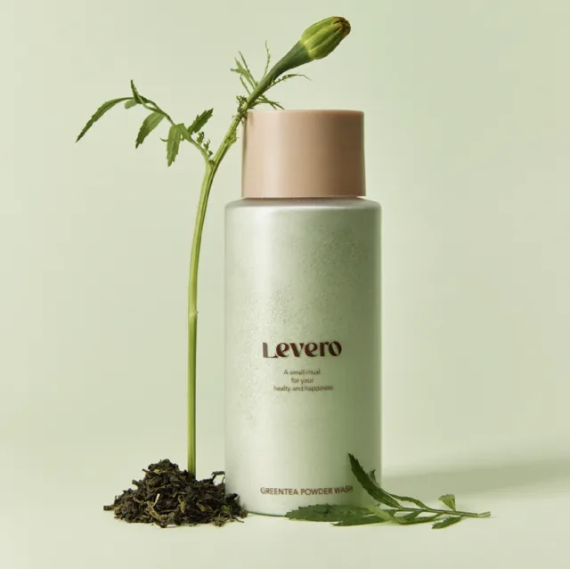 LEVERO - Power Wash Greentea - Zelený čaj enzymatický čisticí pudr - 200 g