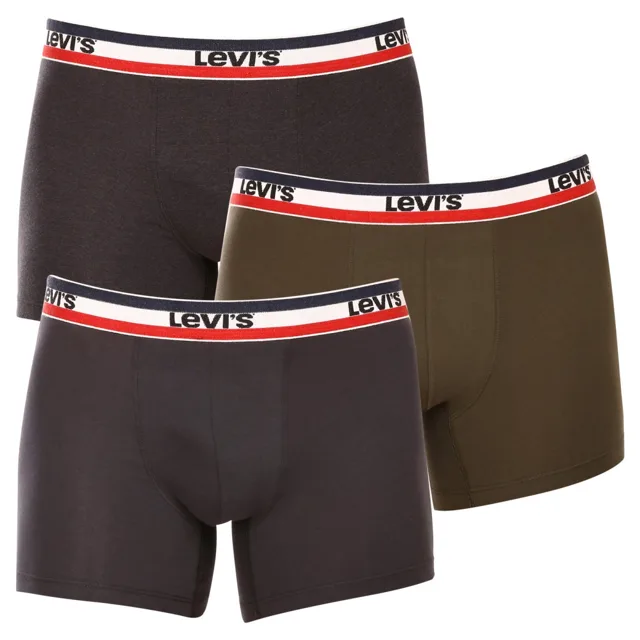 Levi's 3PACK pánské boxerky vícebarevné (100002870 009) M