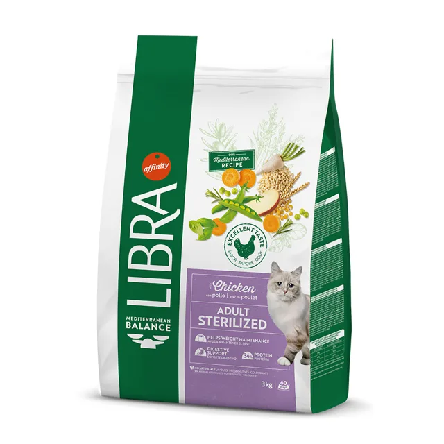 Libra Cat Adult Sterilized kuřecí - výhodné balení: 2 x 12 kg