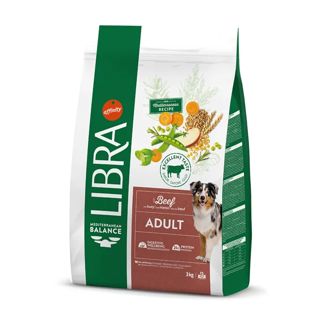 Libra Dog Adult s hovězím - výhodné balení: 2 x 14 kg