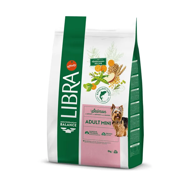 Libra Dog Mini losos - výhodné balení: 2 x 8 kg