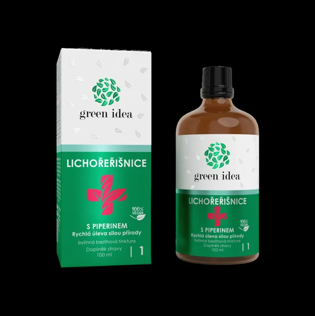 Lichořeřišnice+ s piperinem – bezalkoholová tinktura 100 ml – Green idea