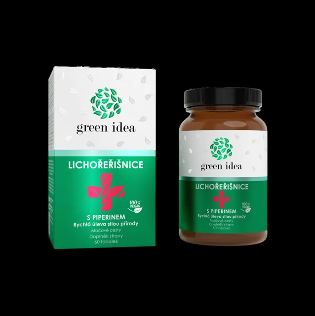 Lichořeřišnice větší+ s piperinem – 60 kapslí – Green idea