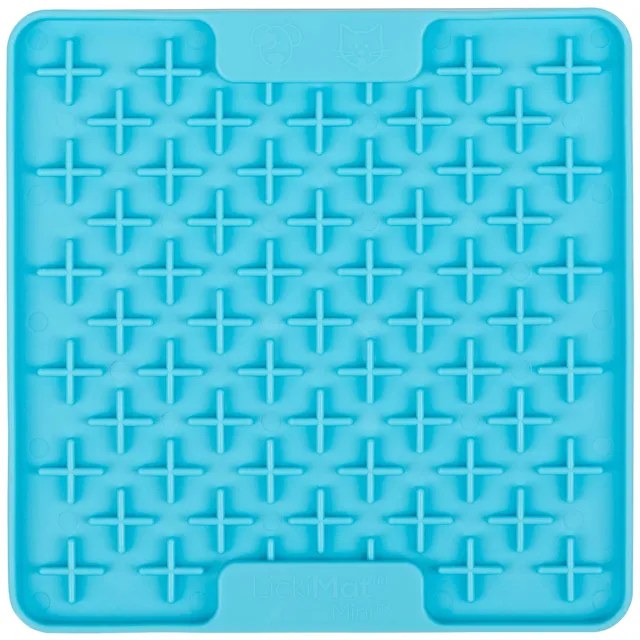 LickiMat lízací podložka Mini Buddy, tyrkysová - D 15 x Š 15 x V 1 cm