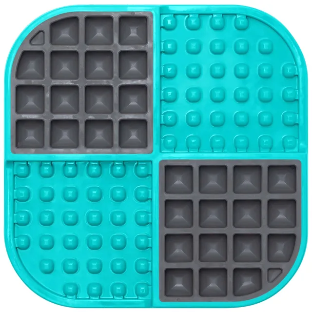 LickiMat lízací podložka pro psy Slomo, tyrkysová - D 23 x Š 20 x V 1,9 cm