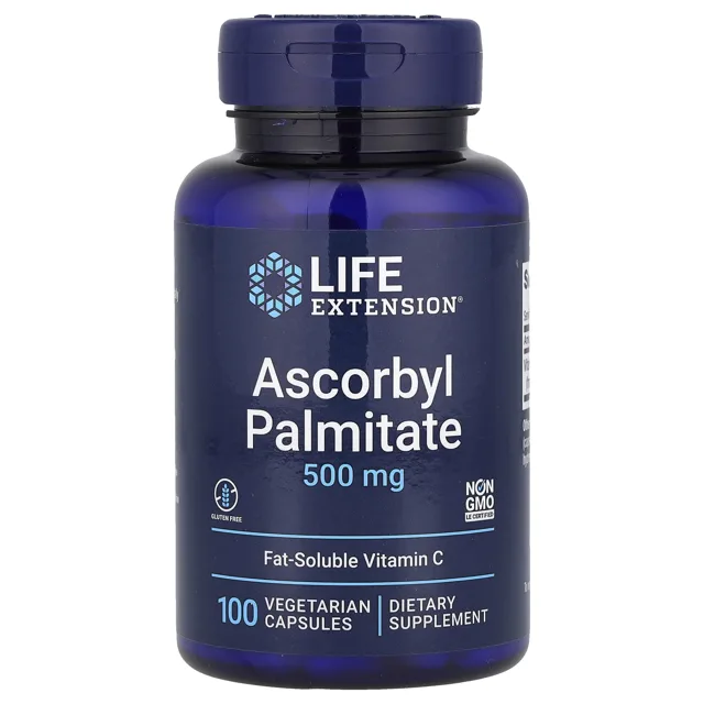 Life Extension Askorbyl palmitát, 500 mg, 100 rostlinných kapslí