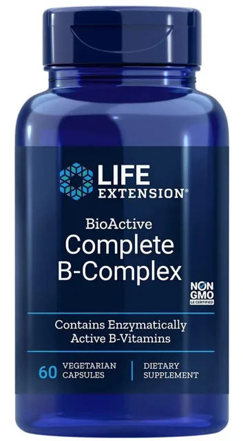 Life Extension BioActive Complete B Complex, 60 kapslí