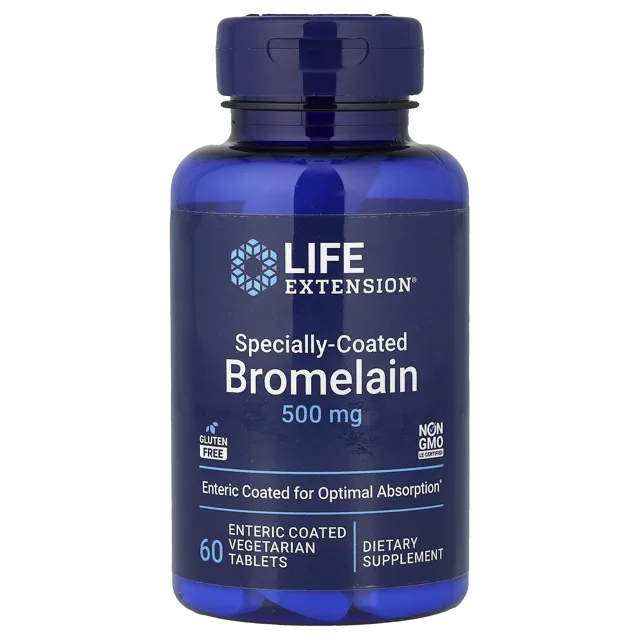 Life Extension Bromelain, 500 mg, 60 enterosolventních vegetariánských tablet