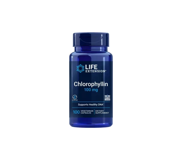 Life Extension Chlorophyllin, 100 rostlinných kapslí