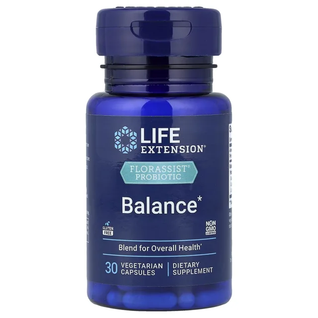 Life Extension FLORASSIST Balance, 30 vegetariánských kapslí