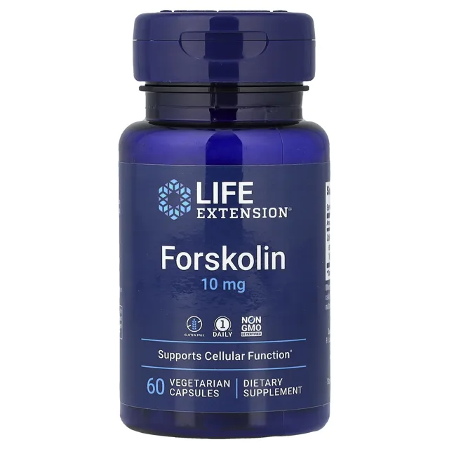 Life Extension Forskolin, 10 mg, 60 rostlinných kapslí