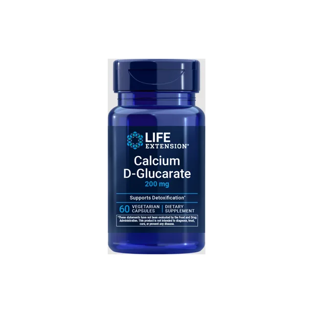 Life Extension Kalcium D-glukarát, 200 mg, 60 rostlinných kapslí