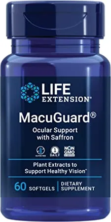 Life Extension MacuGuard Ocular Support with Saffron, 60 kapslí