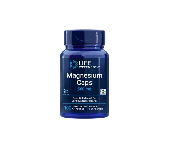 Life Extension Magnesium Caps, hořčíkové kapsle, 100 rostlinných kapslí