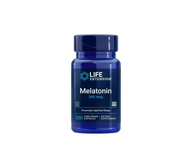 Life Extension Melatonin 300 mcg, 100 rostlinných kapslí