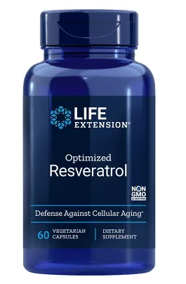 Life Extension Optimized Resveratrol 250 mg, 60 kapslí