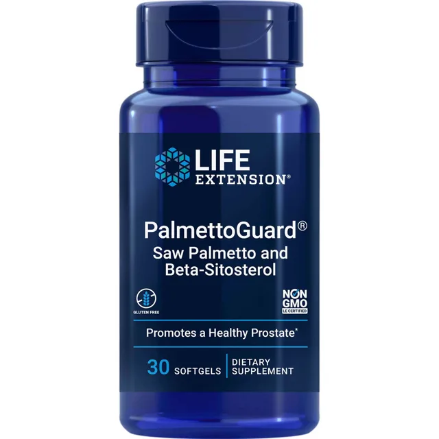 Life Extension PalmettoGuard s přidanými rostlinnými steroly, 30 softgelových kapslí