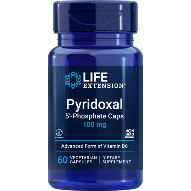 Life Extension Pyridoxal-5-fosfát, 100 mg, 60 rostlinných kapslí