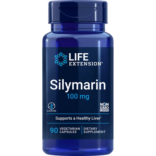 Life Extension Silymarin, 100 mg, 90 rostlinných kapslí