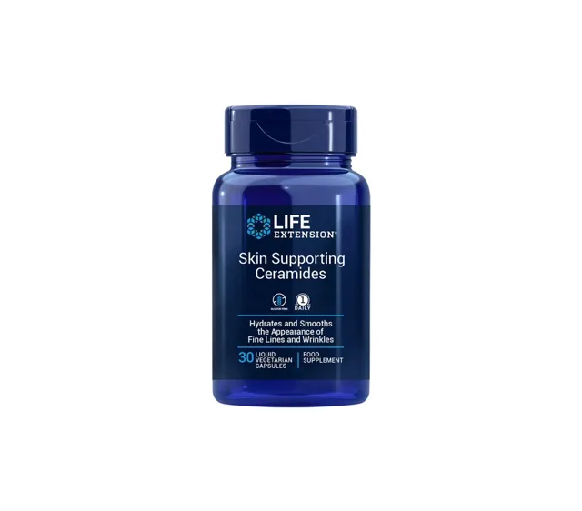 Life Extension Skin Supporting Ceramides, podpora pleti, 30 tekutých rostlinných kapslí