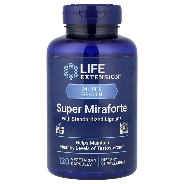 Life Extension Super Miraforte s standardizovaný Lignans, 120 rostlinných kapslí