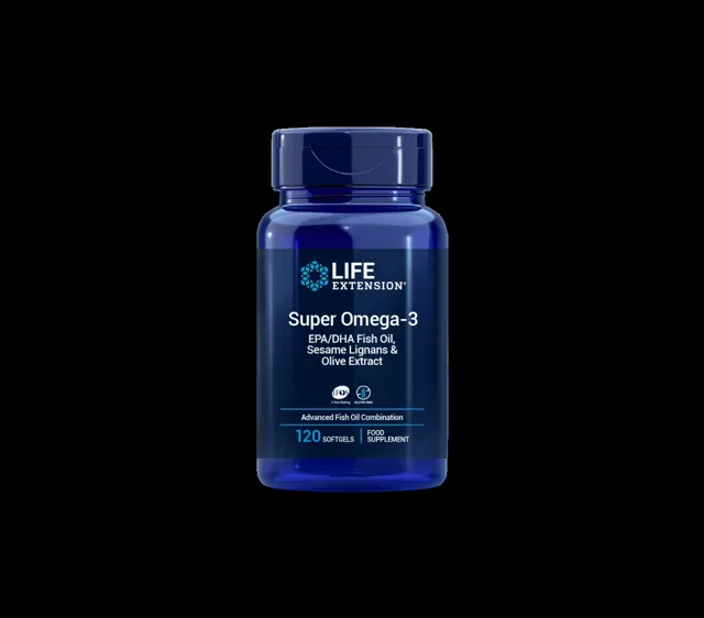 Life Extension Super Omega-3 EPA/DHA with Sesame Lignans & Olive Extract EU 120 softgelů